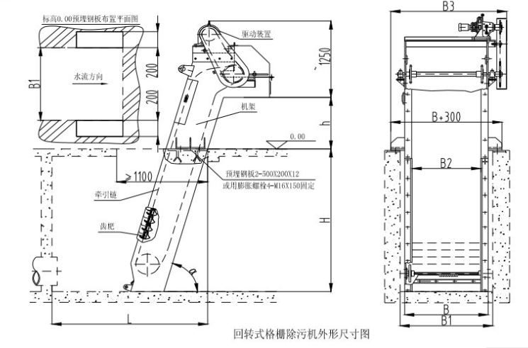 回转式除污机